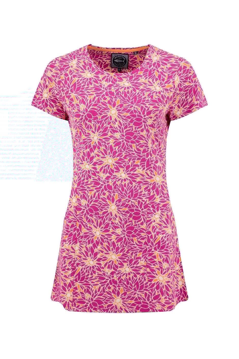 Sidra Printed Jersey Slub Tunic Gerbera