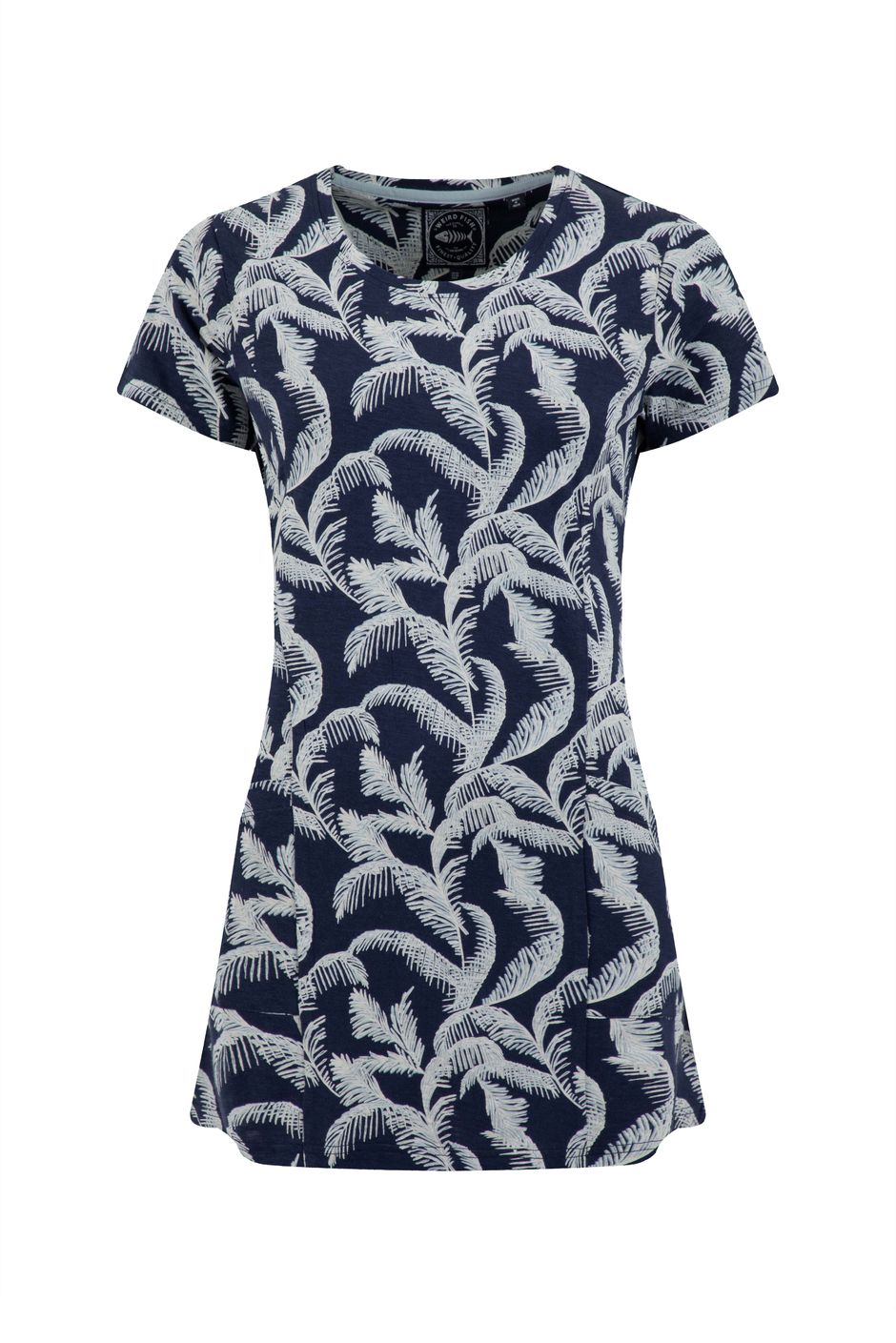 Sidra Printed Jersey Slub Tunic Ink