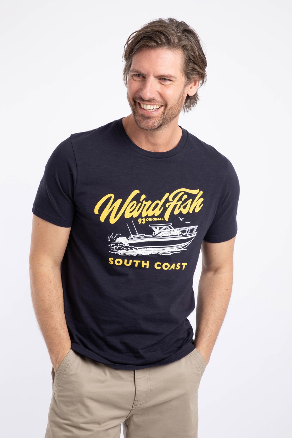 South Coast Front Print Graphic T-Shirt Midnight