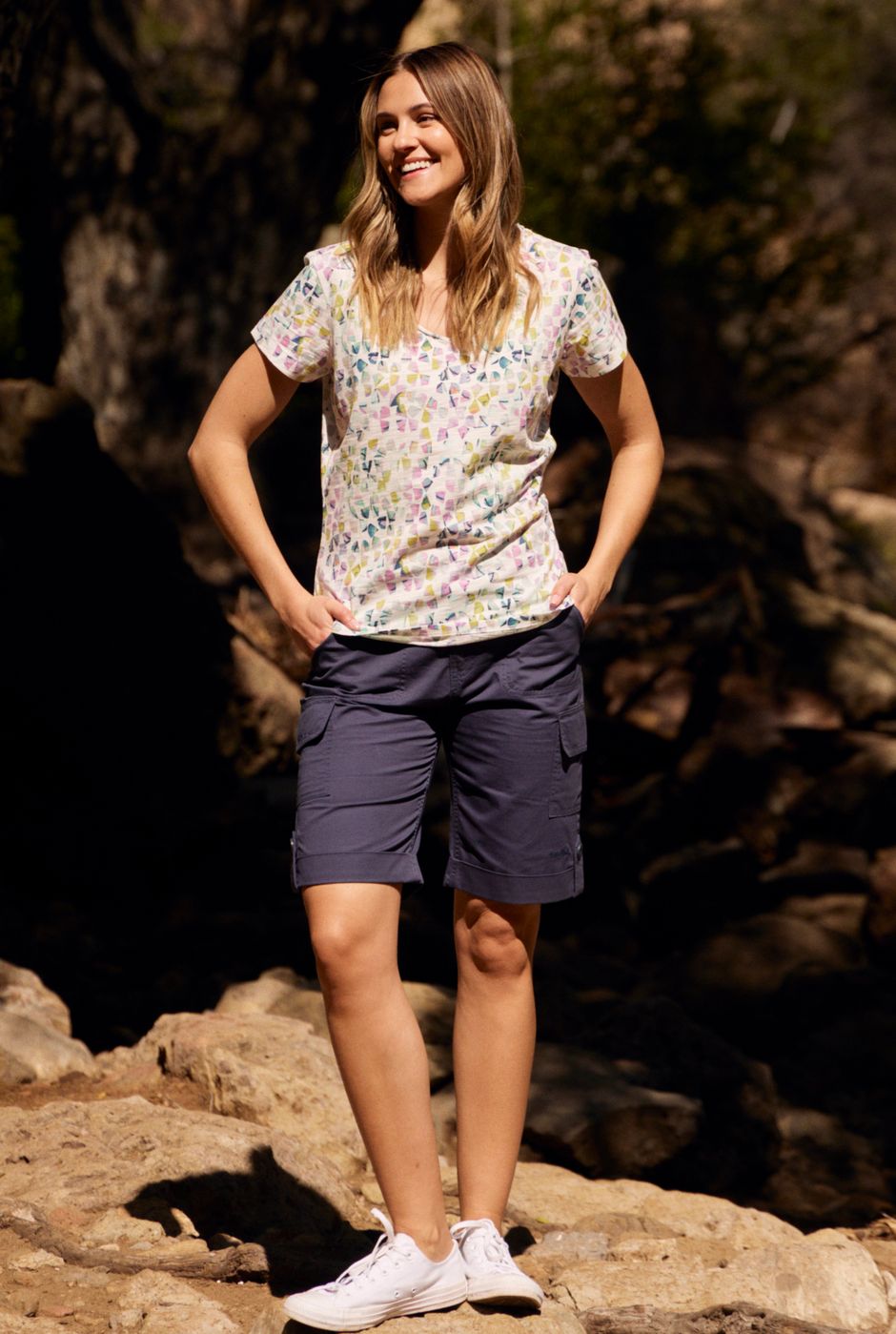 Rhae Cargo Shorts Navy