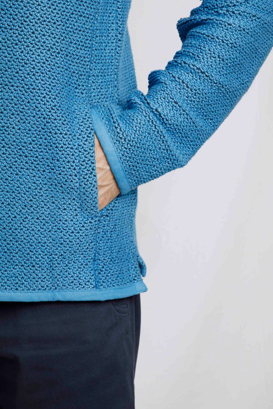 Stern 1/4 Zip Macaroni Sweatshirt Copen Blue