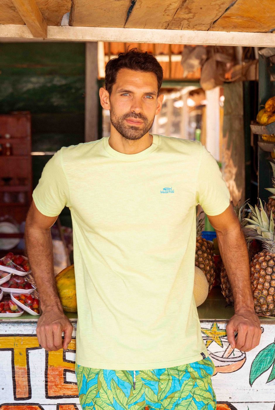 Fished Branded T-Shirt Acid Lime