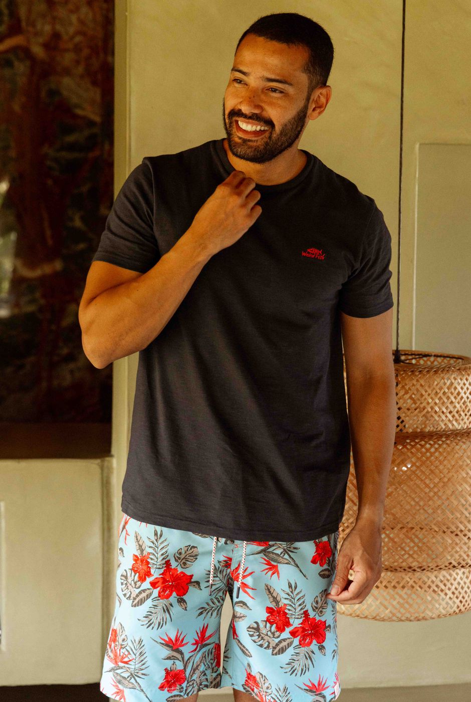 Fished Branded T-Shirt Navy