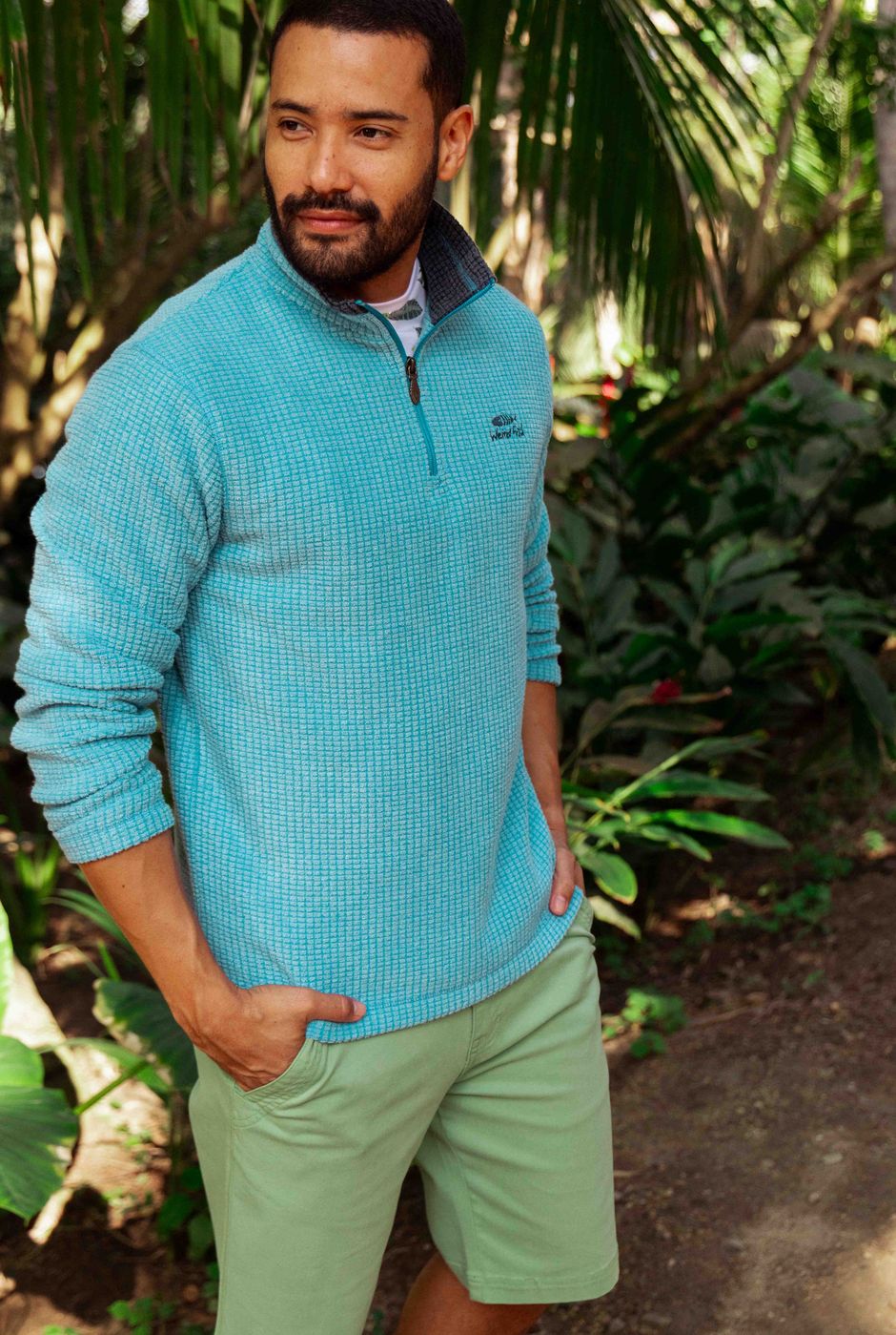 Rayburn Cotton Flat Front Shorts Kiwi