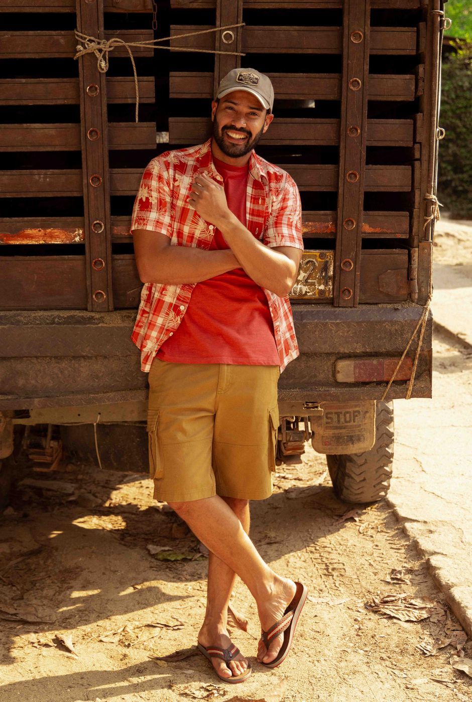 Rigney Cargo Shorts Dark Tan