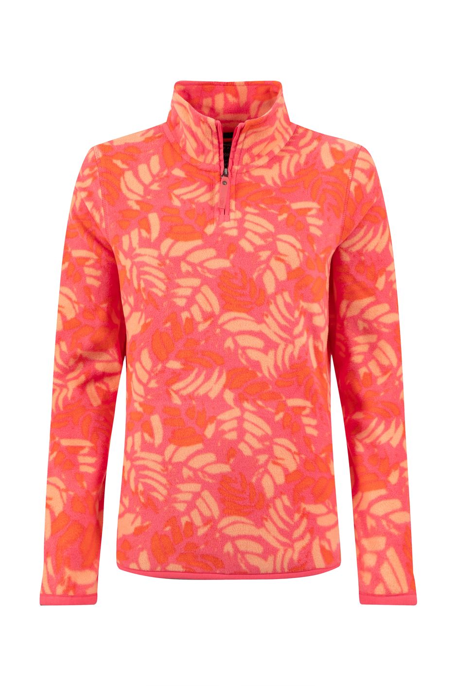Rory 1/4 Zip Printed Microfleece Flamingo