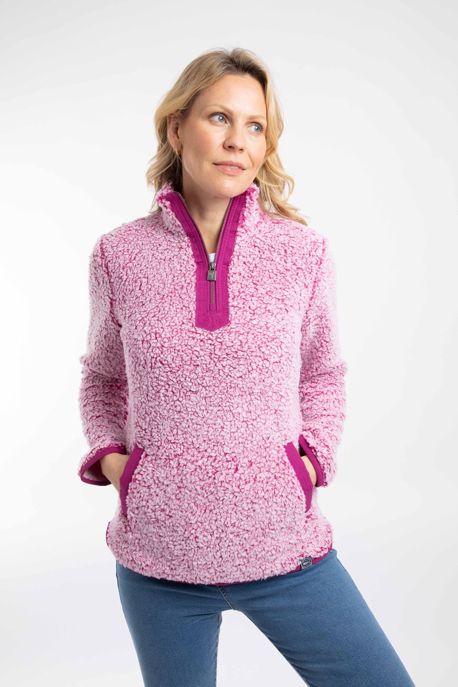 Pipper Cosy 1/4 Zip Fleece Dark Raspberry
