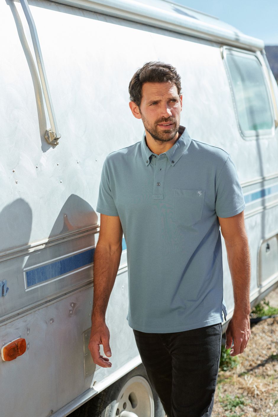 Beacon Pique Polo Shirt Blue Mirage