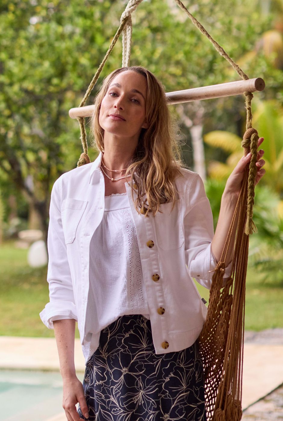 Rosanna Canvas Jacket White