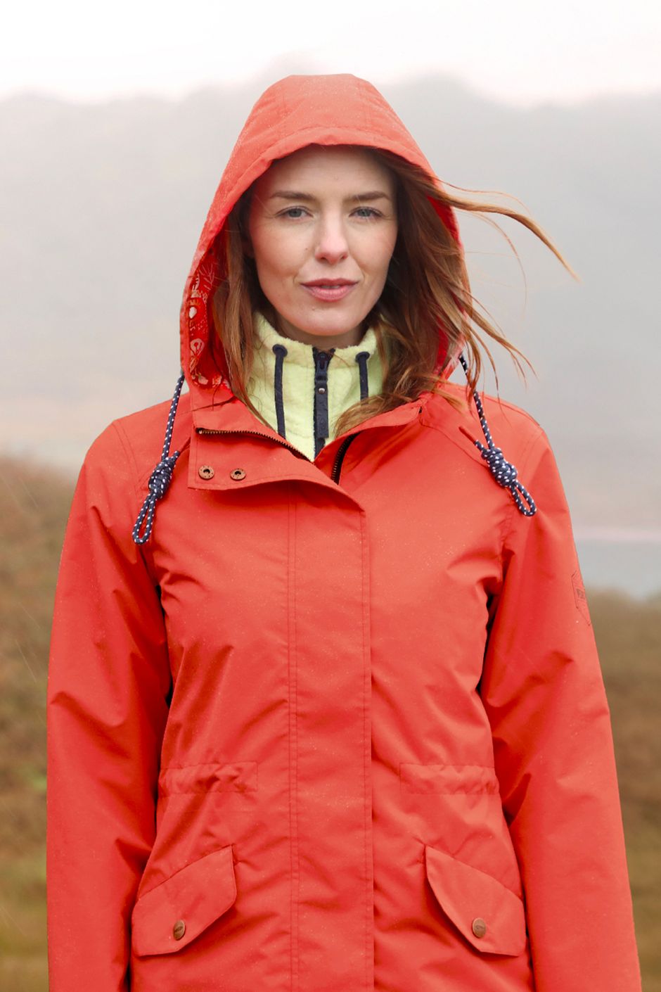 Kimia Showerproof Jacket Tango Red