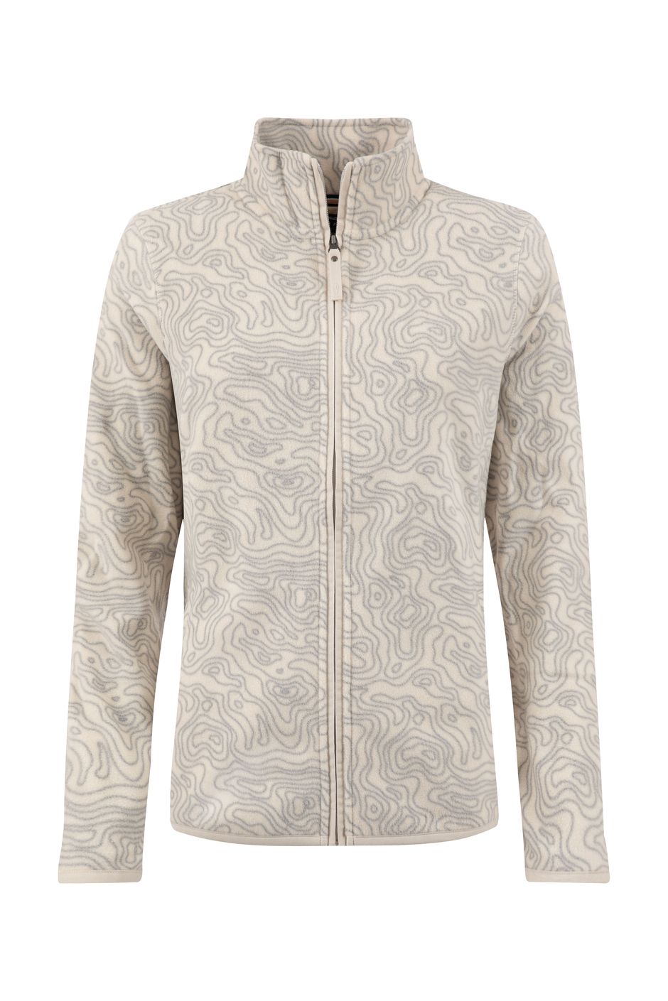 Bridget Full Zip Printed Microfleece Frost Grey