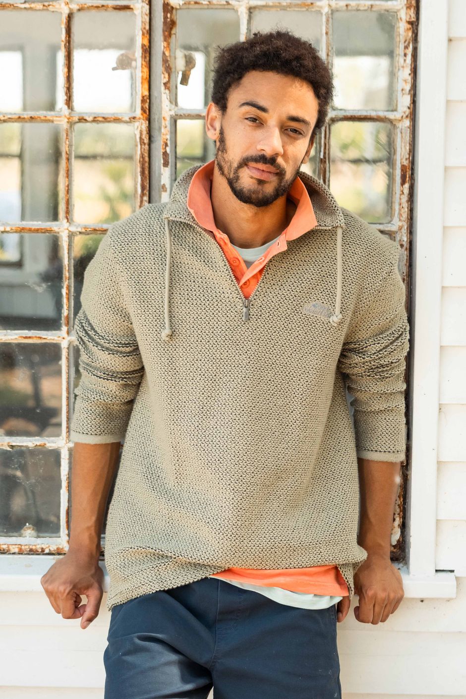 Cruiser 1/4 Zip Macaroni Sweatshirt Bracken