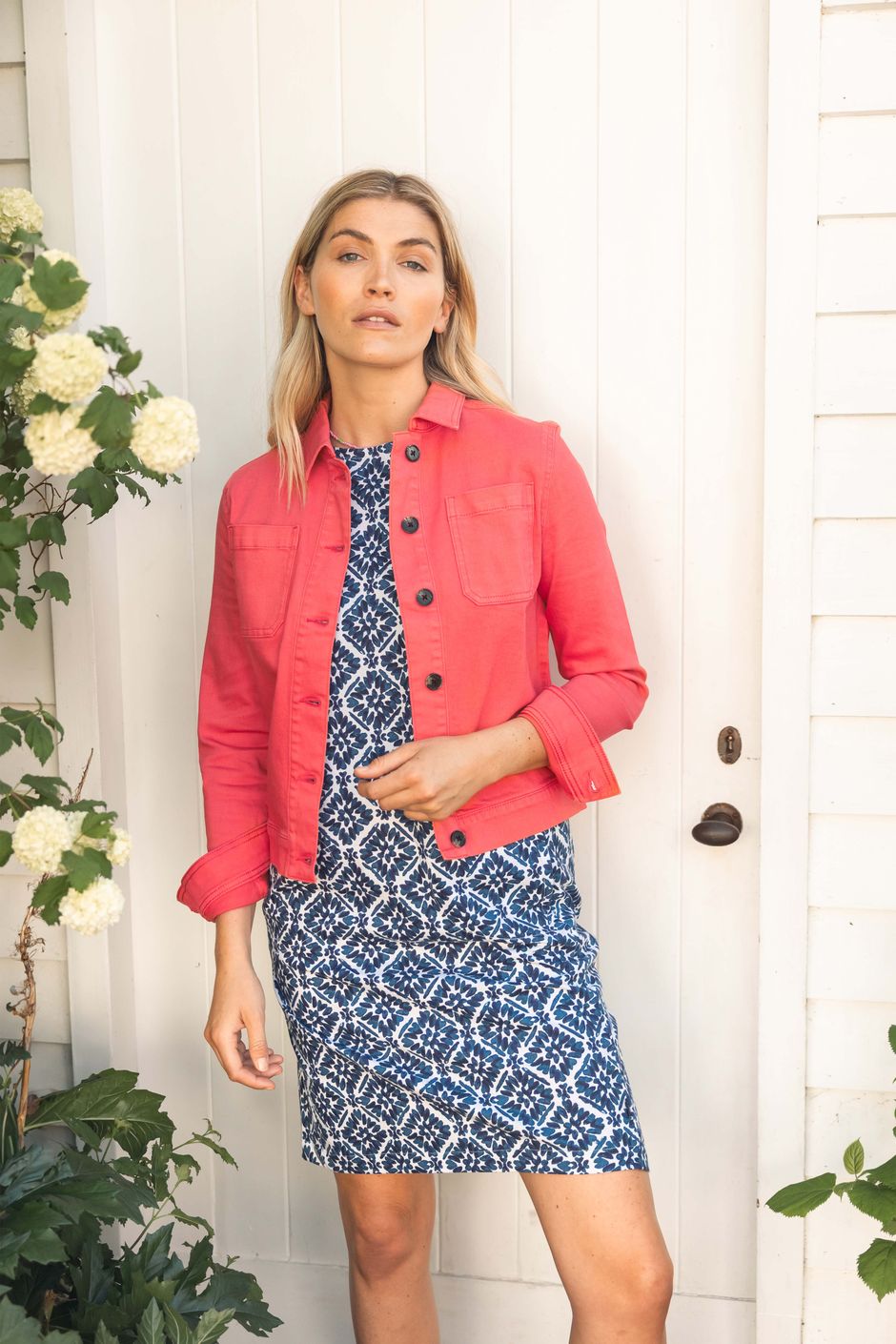 Rosanna Canvas Jacket Flamingo