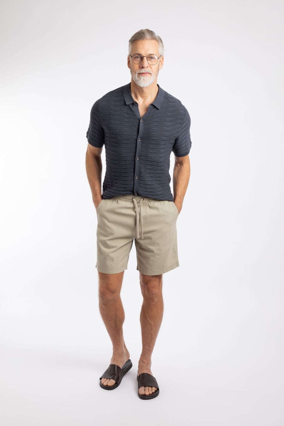 Weston Canvas Shorts Flint Stone