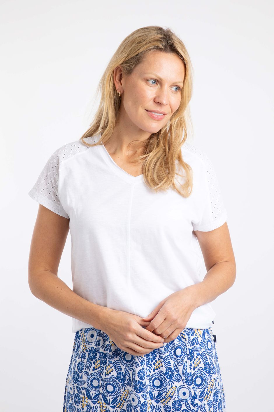 Pernille Cutaway T-Shirt White