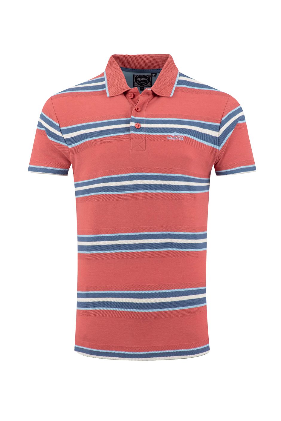 Dent Block Stripe Polo Shirt Nantucket