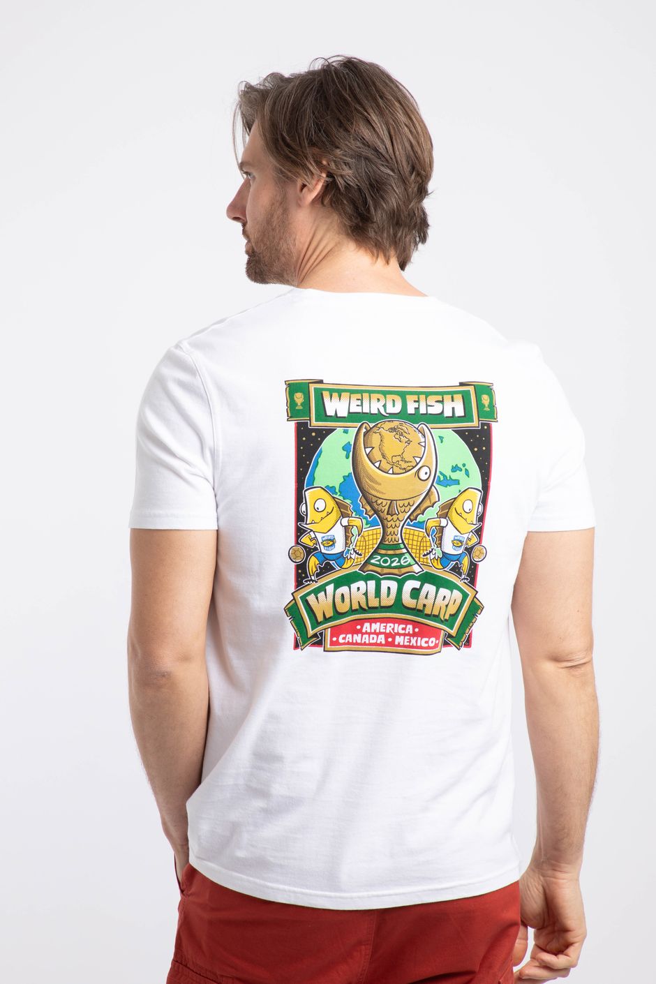 The World Carp 26 Back Print Artist T-Shirt White