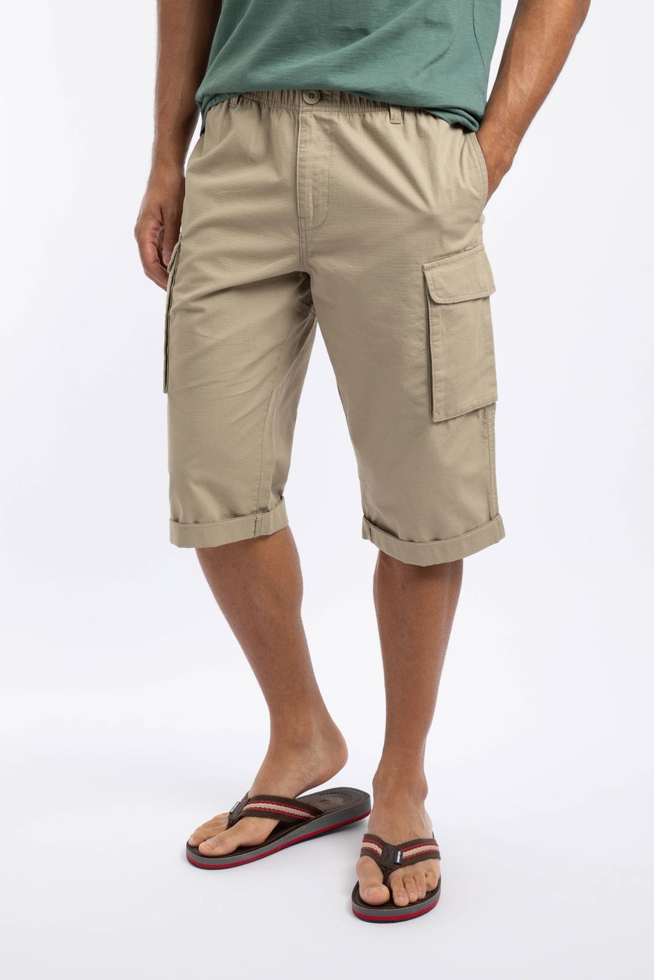 Summersville 3/4 Length Ripstop Cargo Shorts Flint Stone