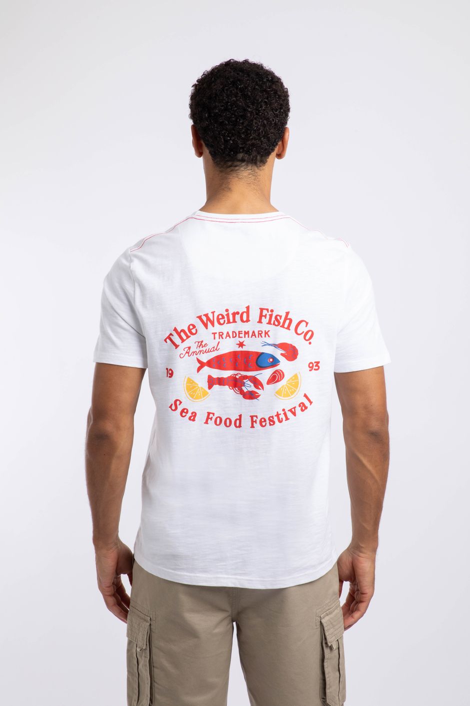 Food Festival Back Print Graphic T-Shirt White