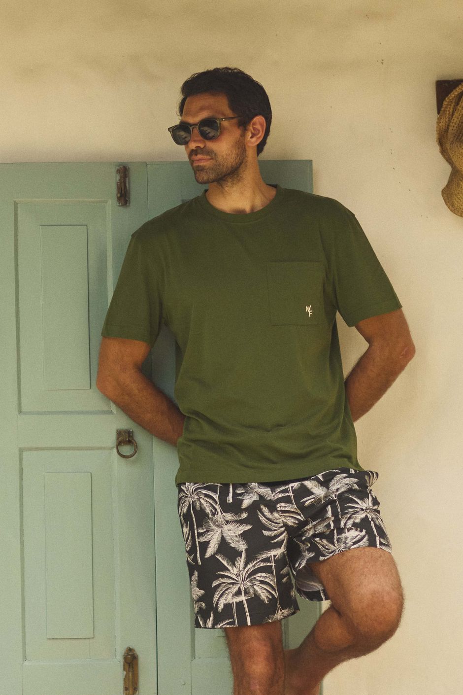Keaton Super Soft Pocket T-Shirt Ginko Green