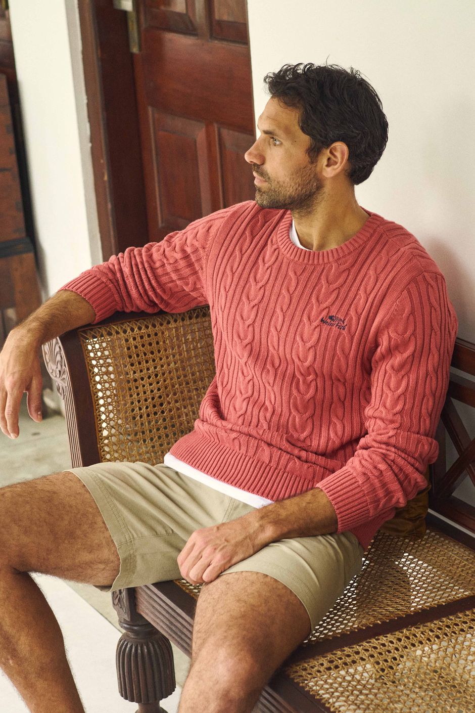 Griffen Cable Knit Jumper Nantucket