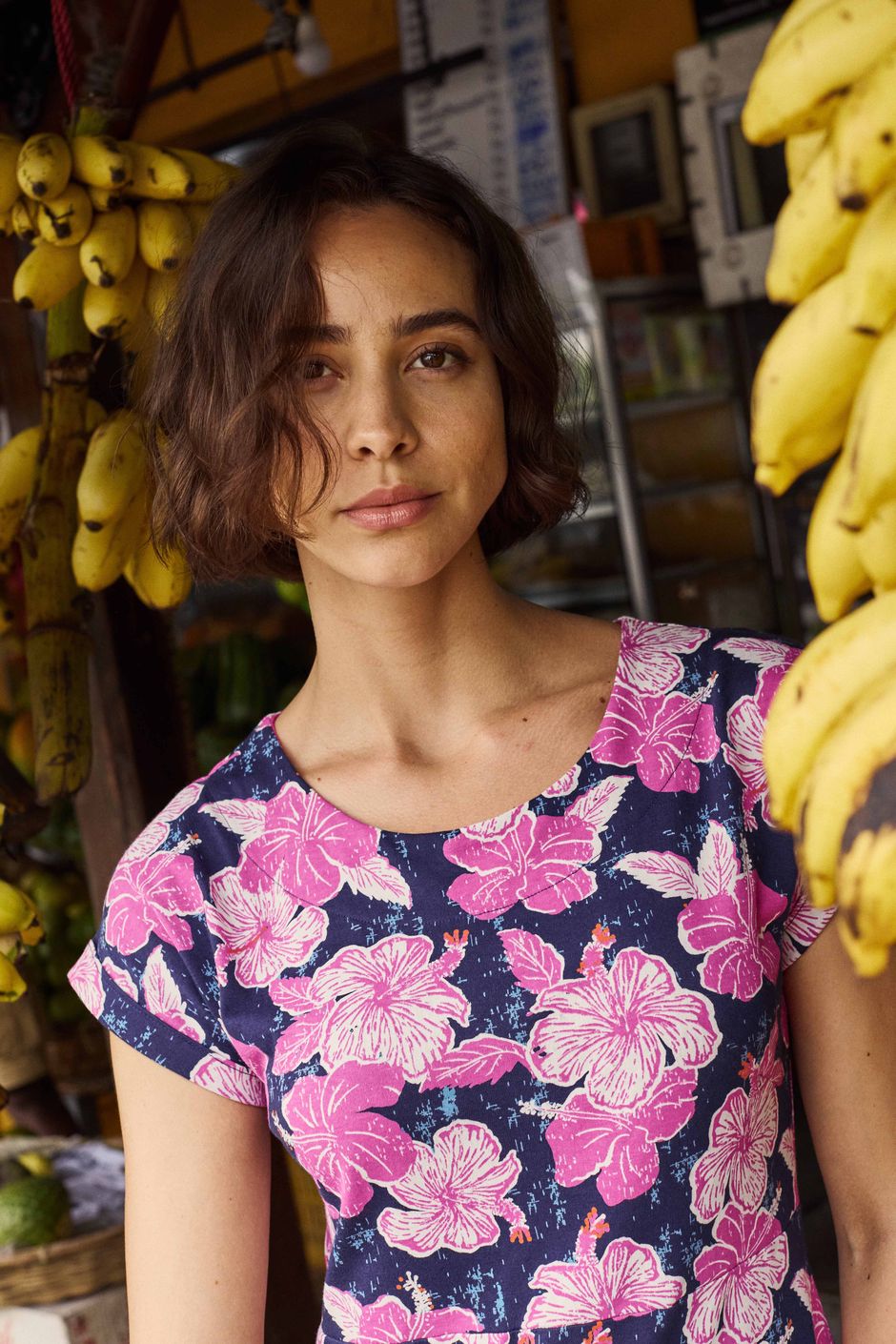Paw Paw Printed Jersey T-Shirt Fuchsia Punch