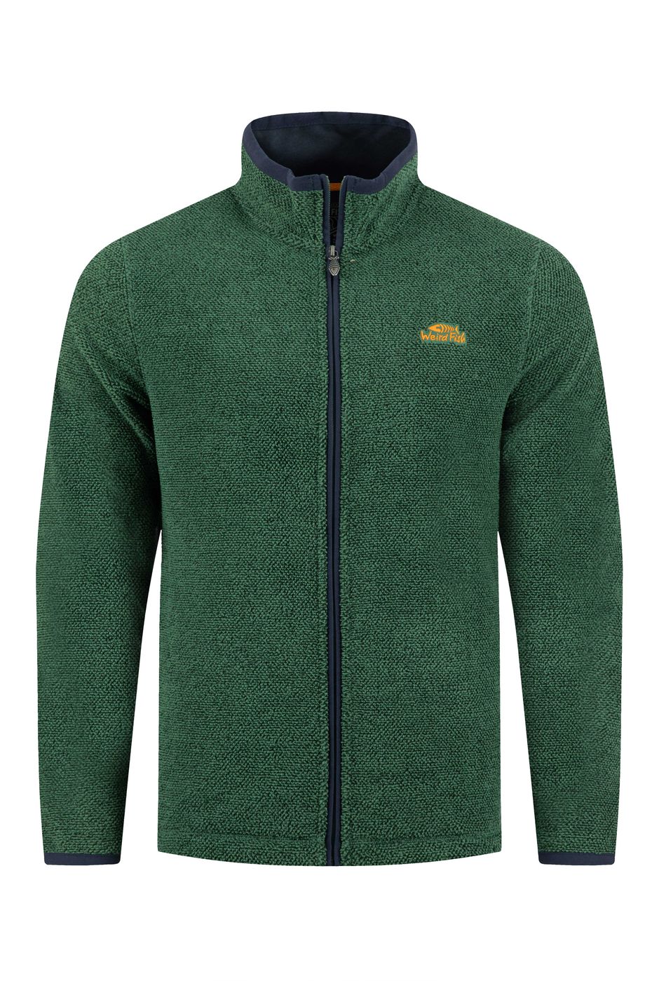 Merrill Full Zip Textured Fleece Laurel Green