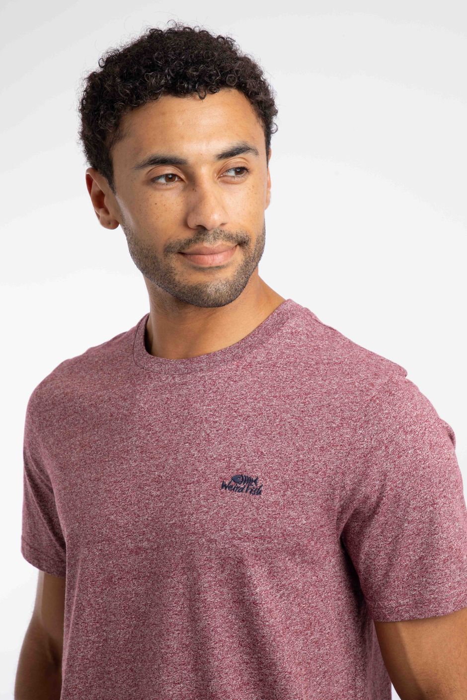 Fished Branded T-Shirt Deep Crimson