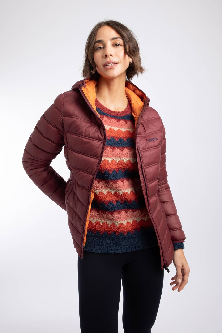 Eshka Lightweight Padded Jacket Deep Crimson