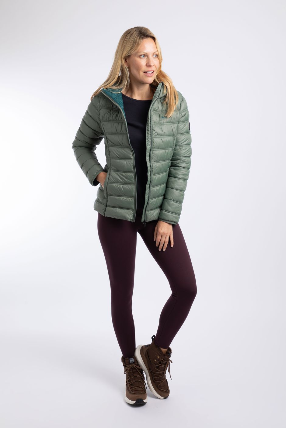 Eshka Lightweight Padded Jacket Military Green