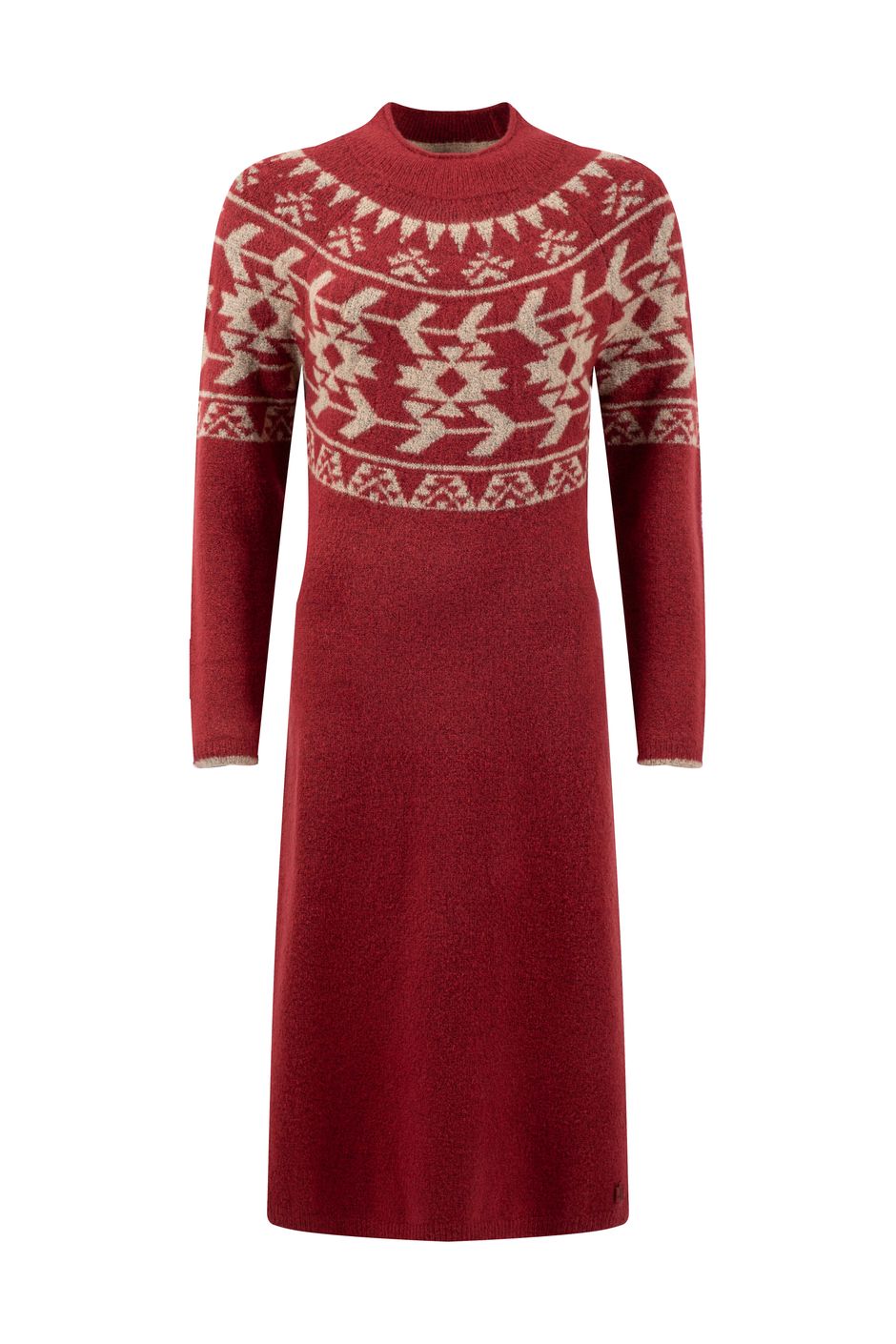 Vondra Knitted Jumper Dress Rhubarb