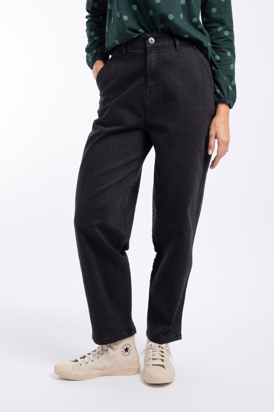 Beryl Barrel Jeans Black
