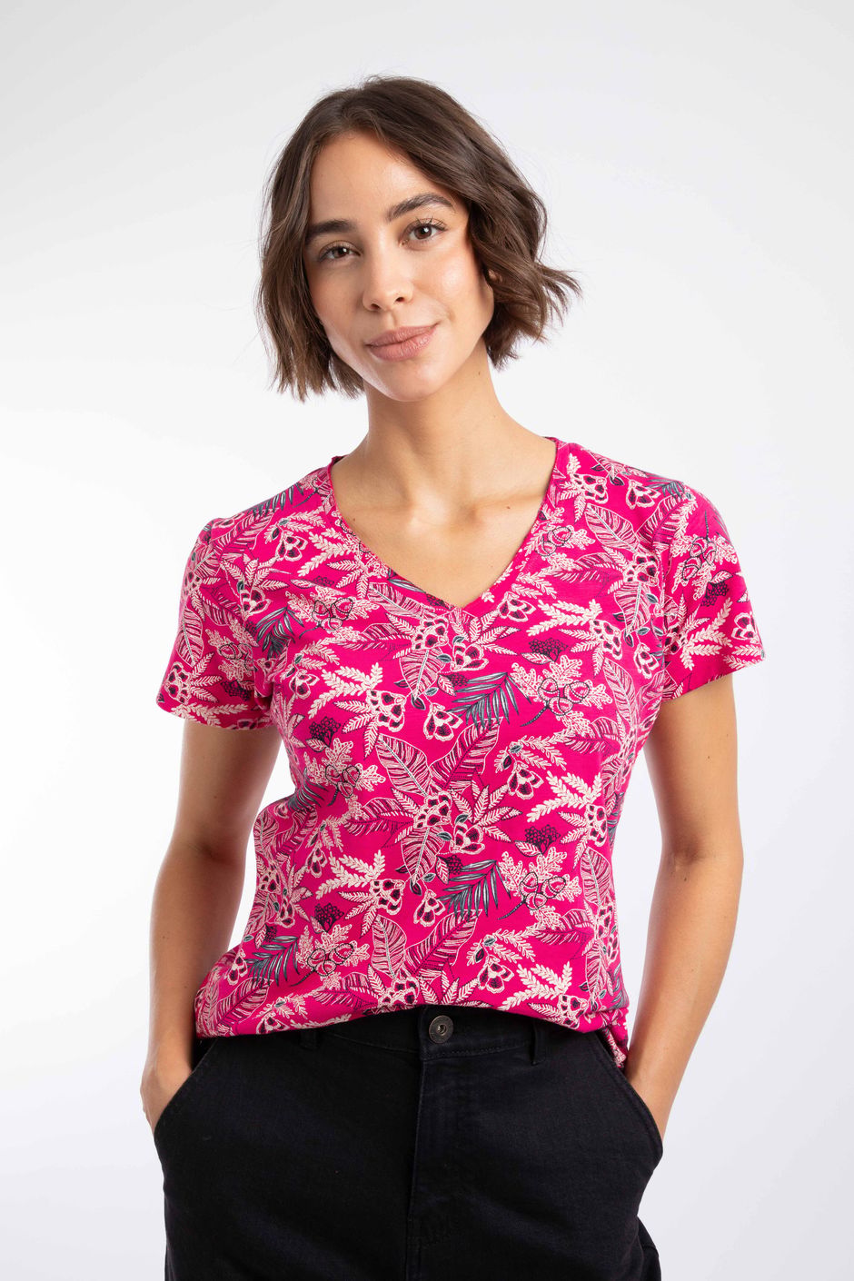 Merica Printed Jersey T-Shirt Foxglove