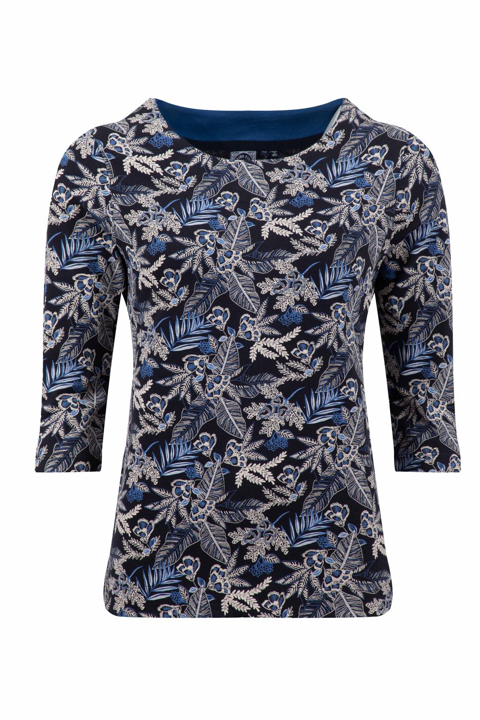 Pinto Printed Jersey T-Shirt Night Blue