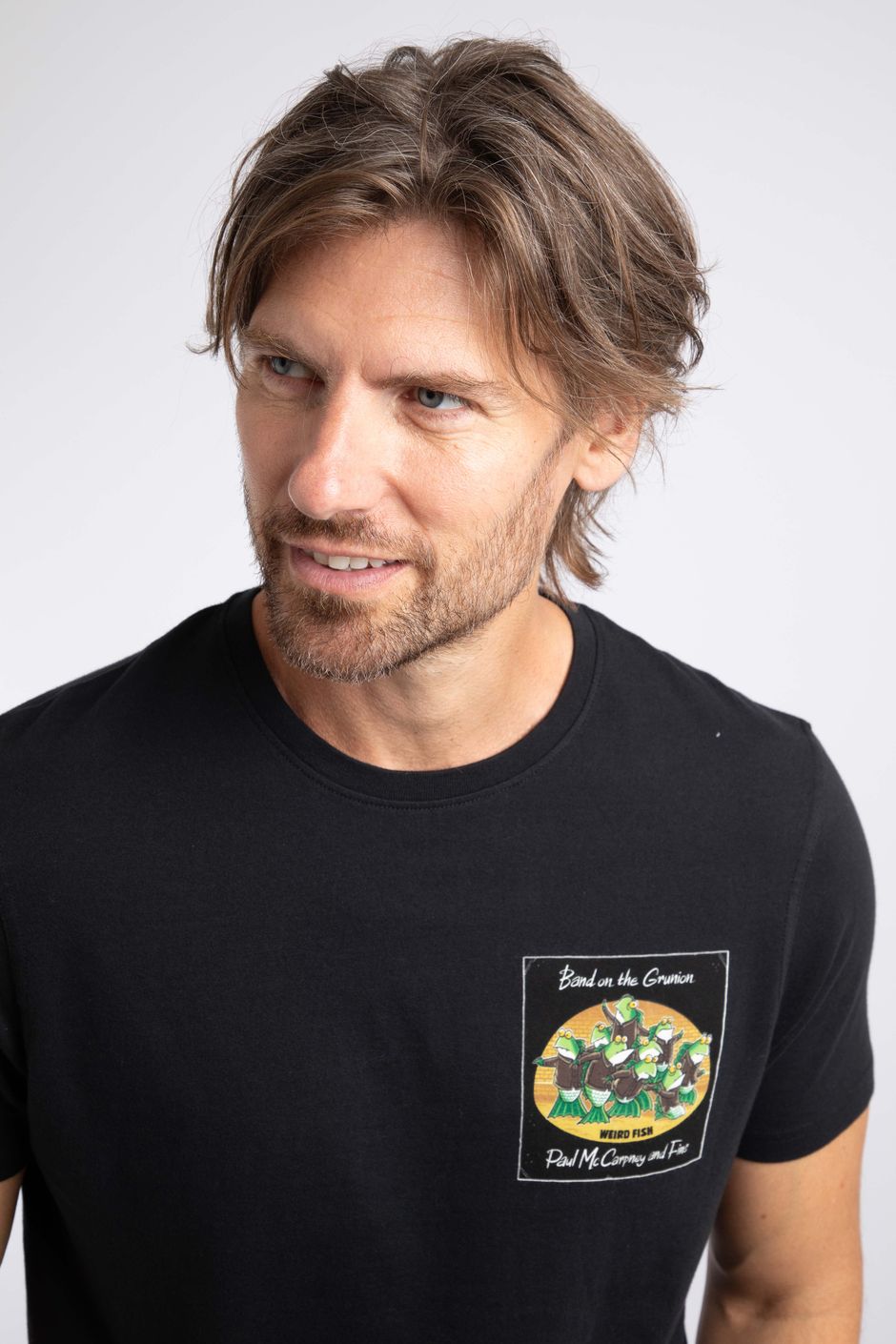 Band On The Grunion Back Print Artist T-Shirt Black