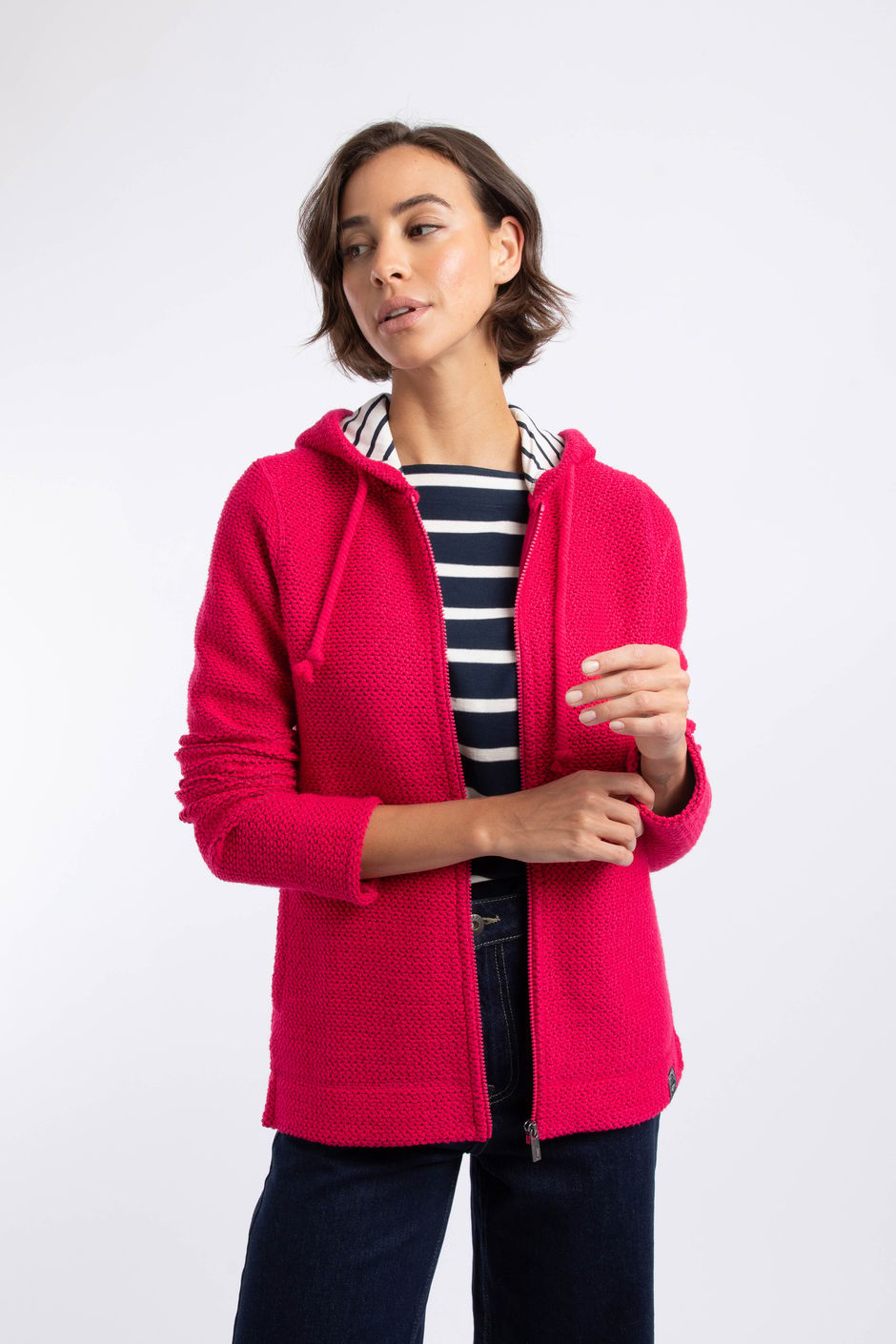 Chicoa Full Zip Macaroni Hoodie Foxglove