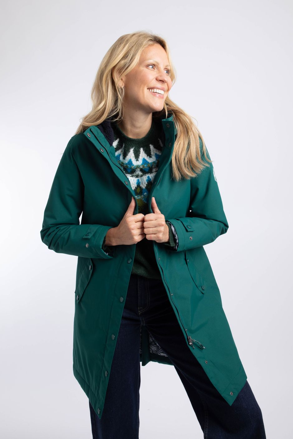 Kenzie Waterproof Coat Deep Teal
