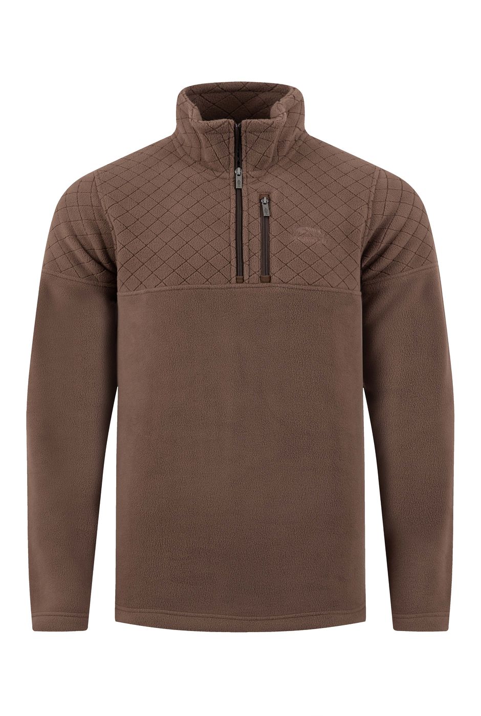 Oakmont 1/4 Zip Textured Fleece HotChocolate