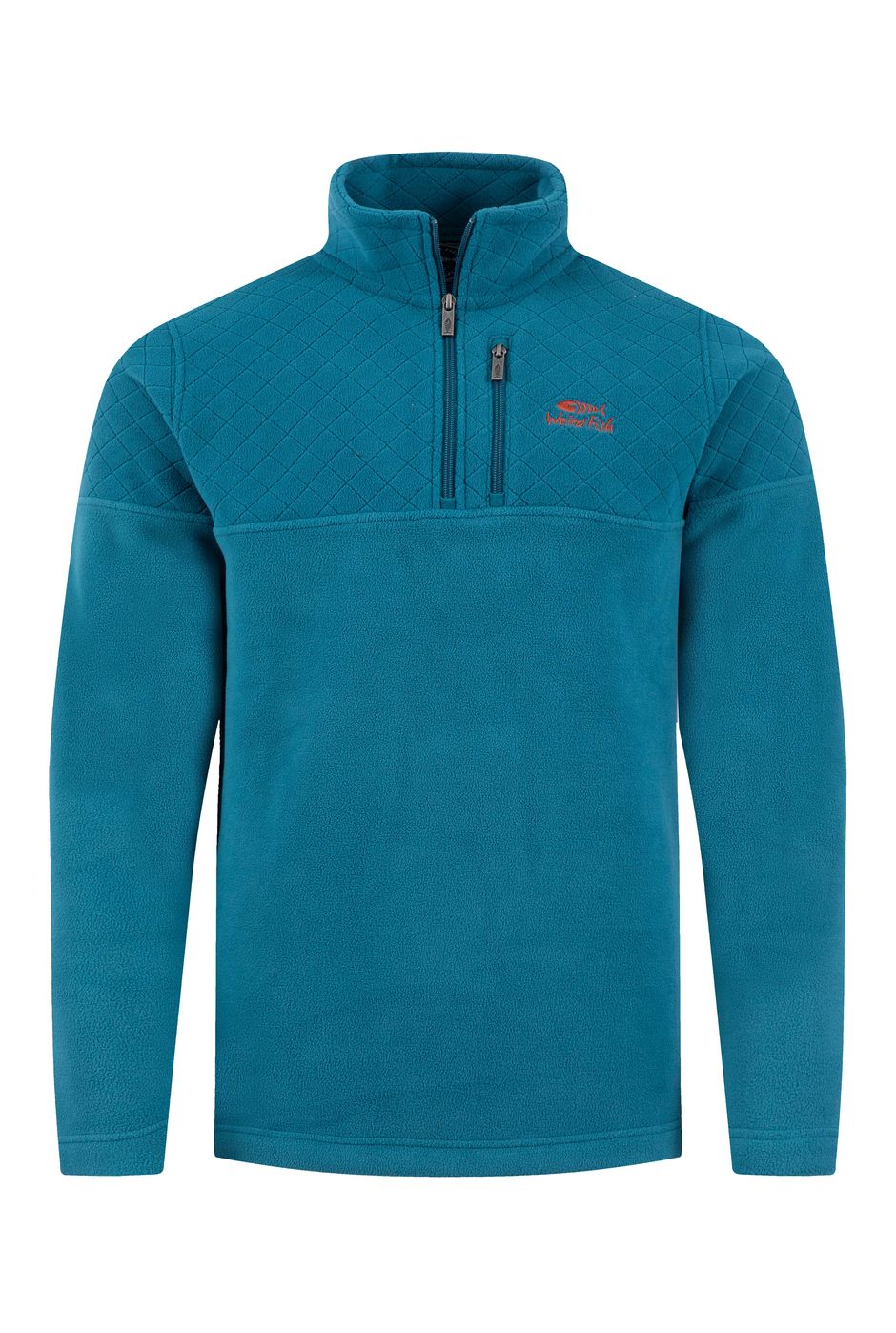 Oakmont 1/4 Zip Textured Fleece Sea Blue