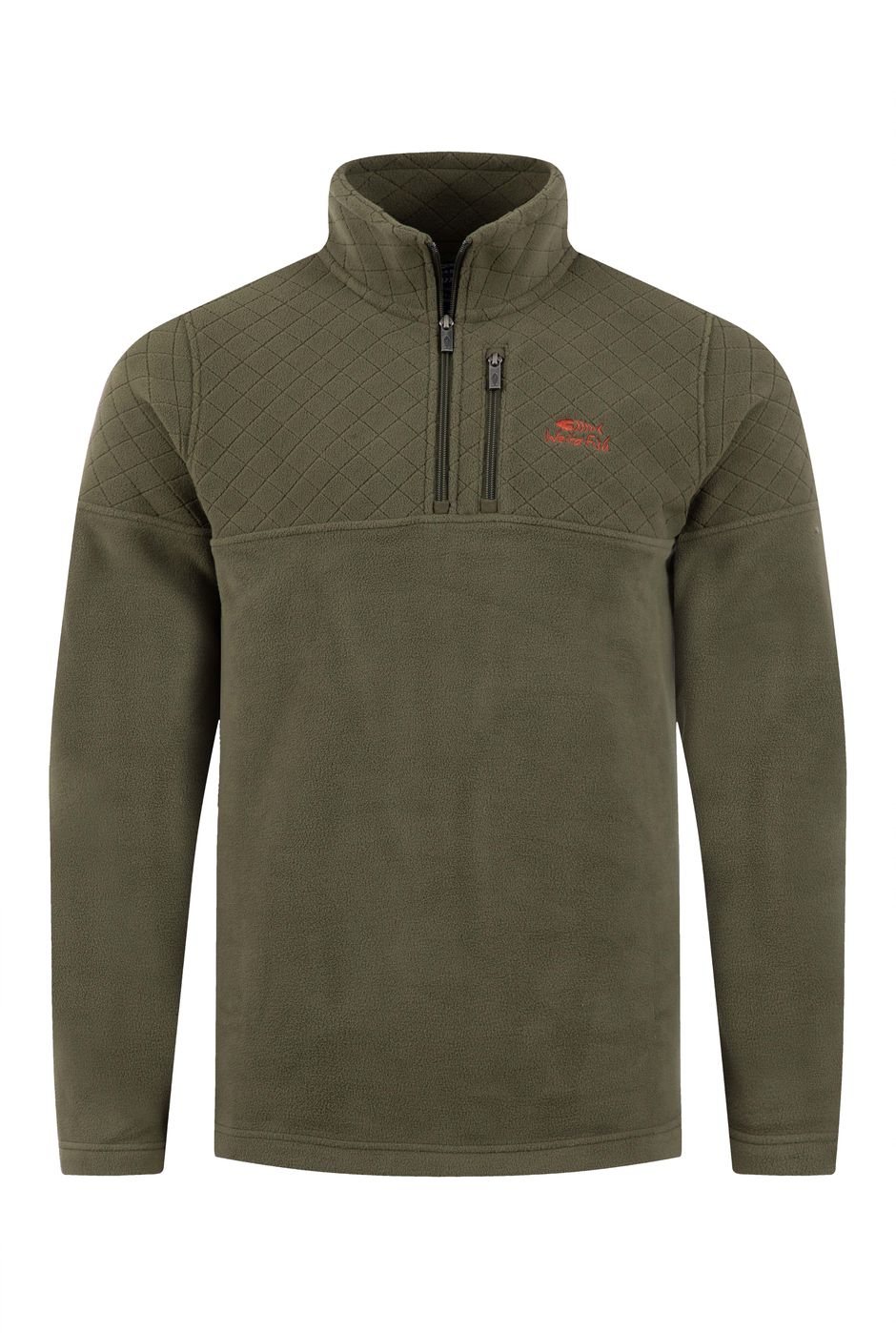 Oakmont 1/4 Zip Textured Fleece Winter Green