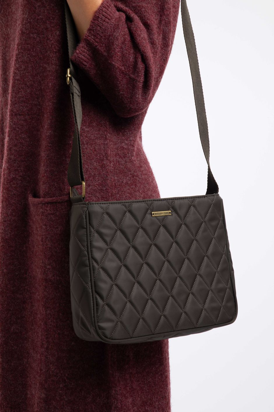 Benbow Quilted Bag Bitter Chocolate