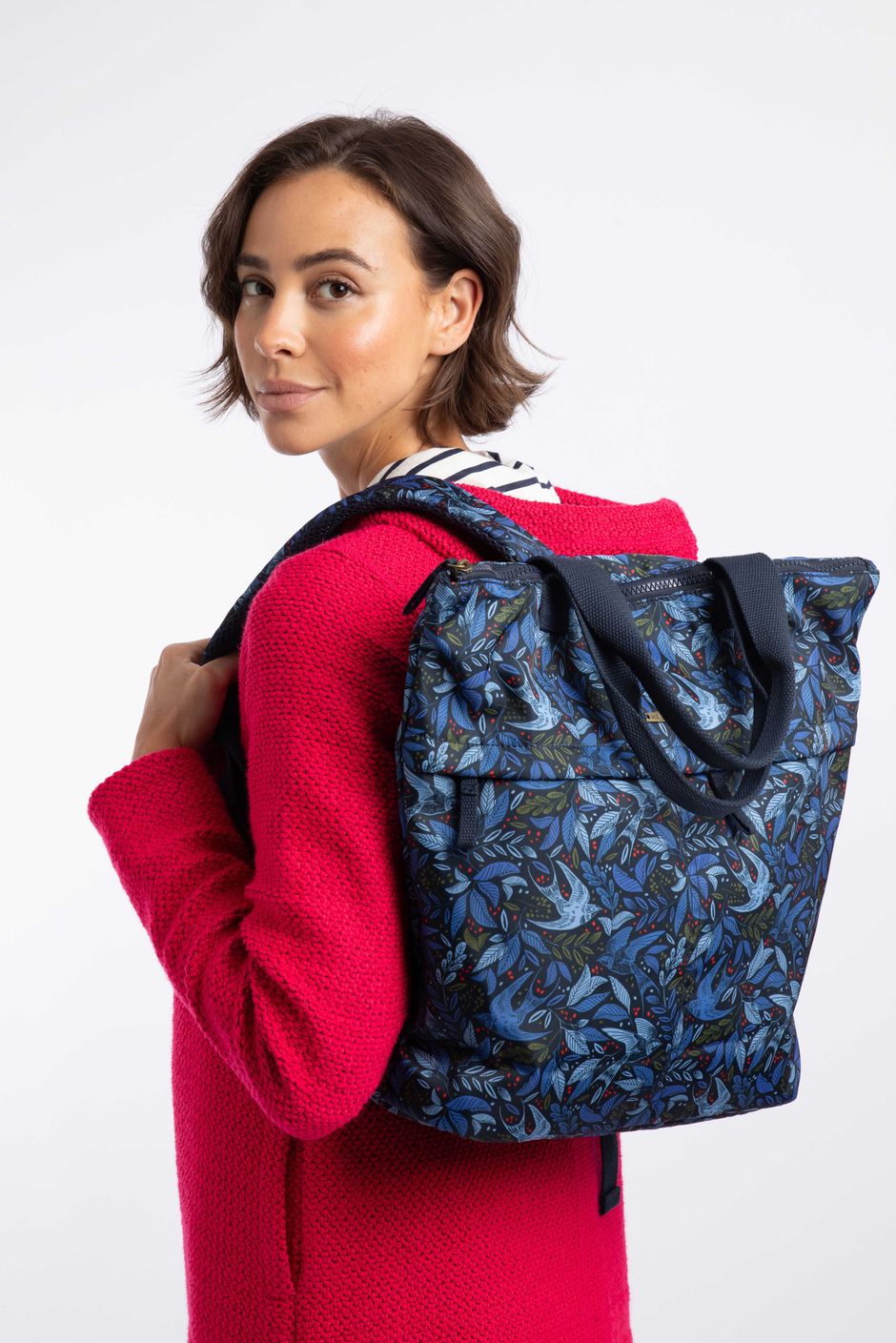 Ekora Printed Backpack Blue Shine