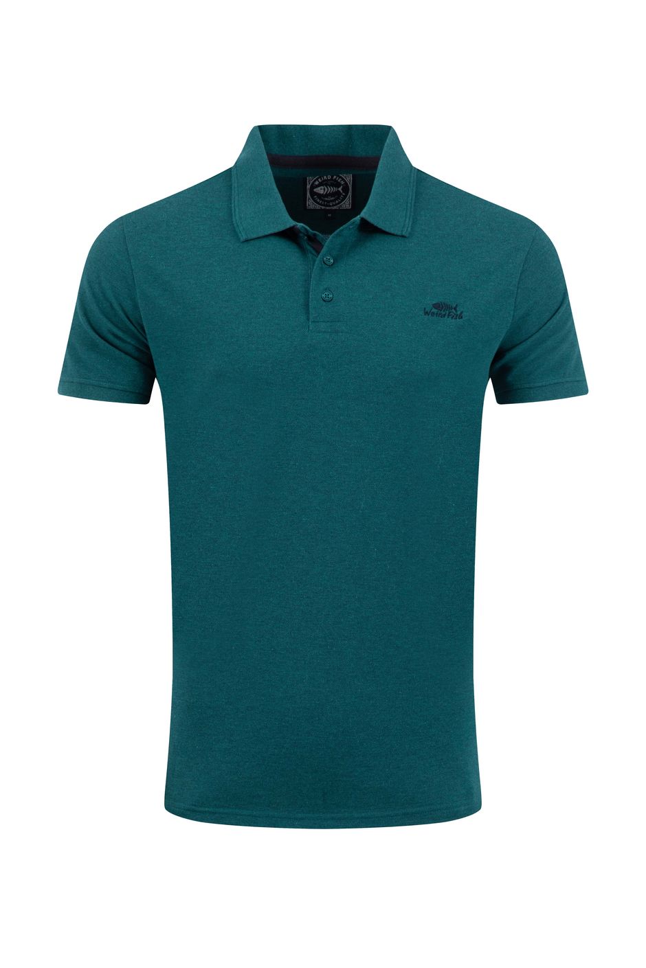Bobby Melange Pique Polo Shirt Dark Sea
