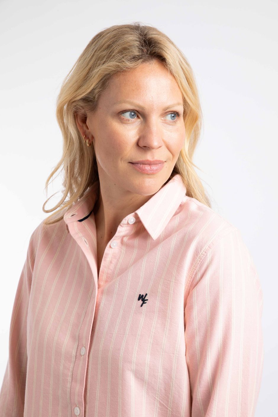 Eira Striped Oxford Shirt Rose Quartz