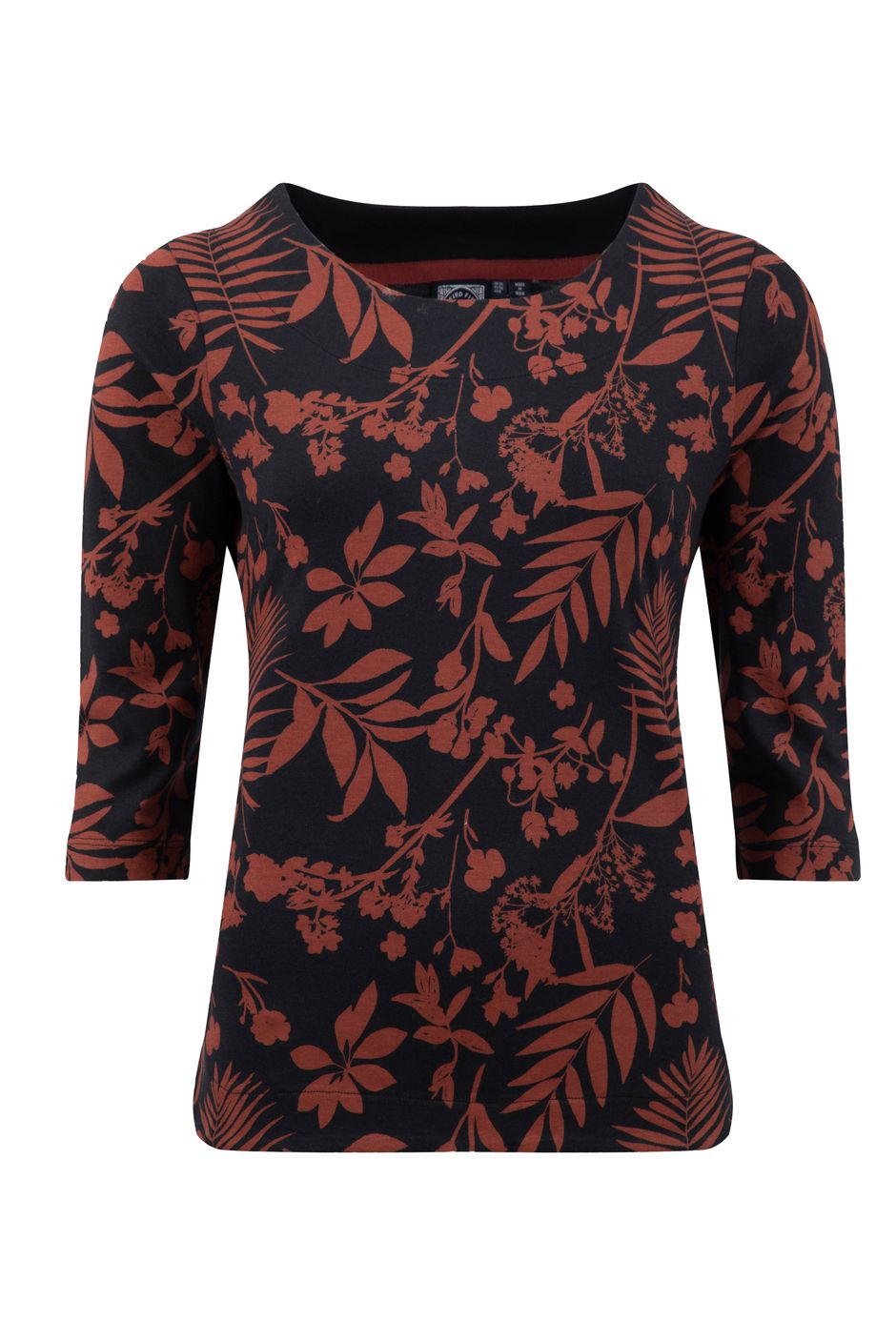 Rachel Printed Jersey T-Shirt Bitter Chocolate