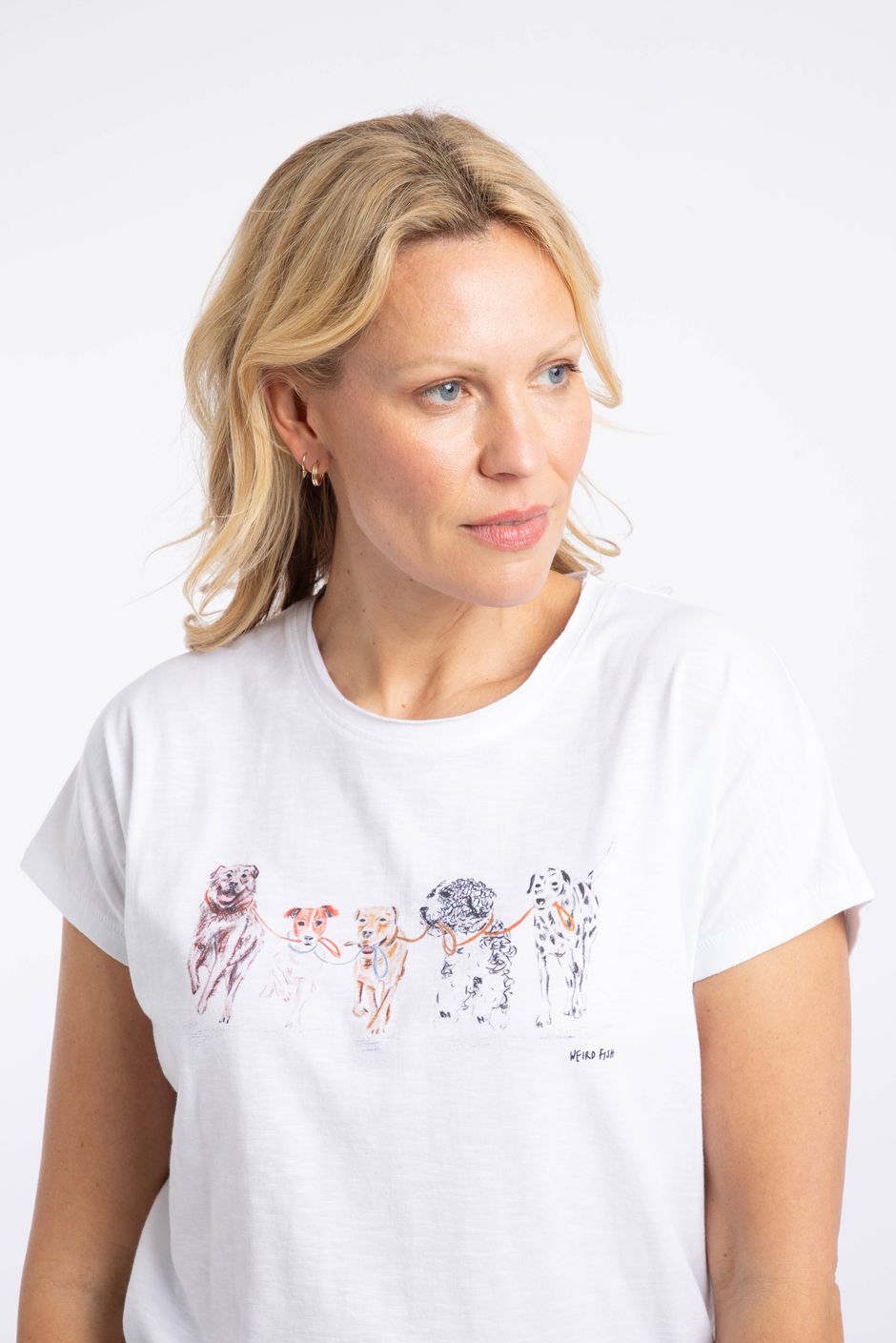 Take the Lead Front Print Graphic T-Shirt White