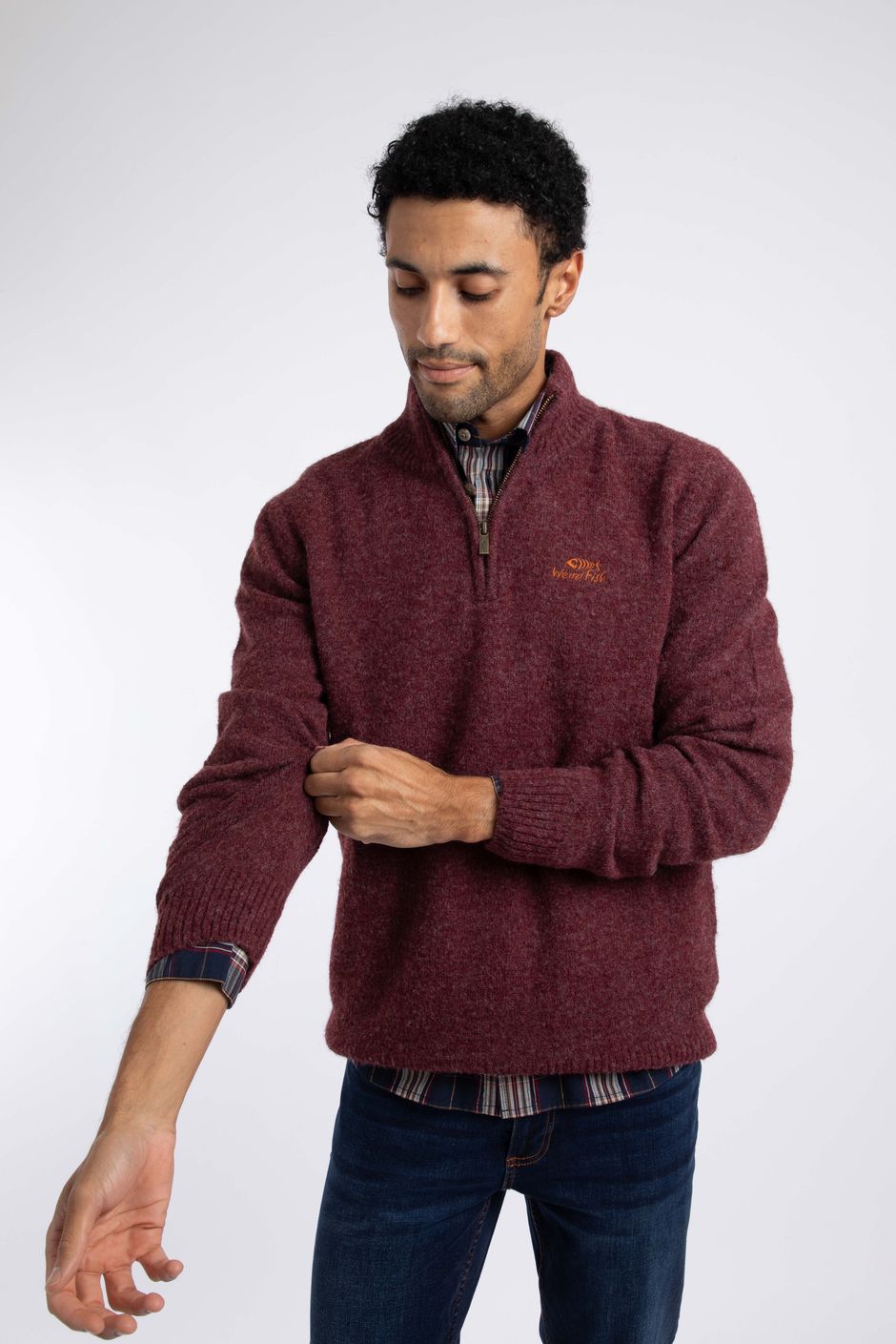 Altwood 1/4 Zip Jumper Garnet