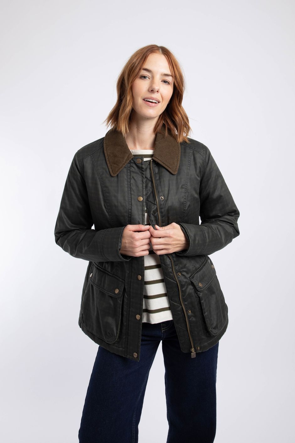 Osanna Printed Wadded Country Jacket Olive Night