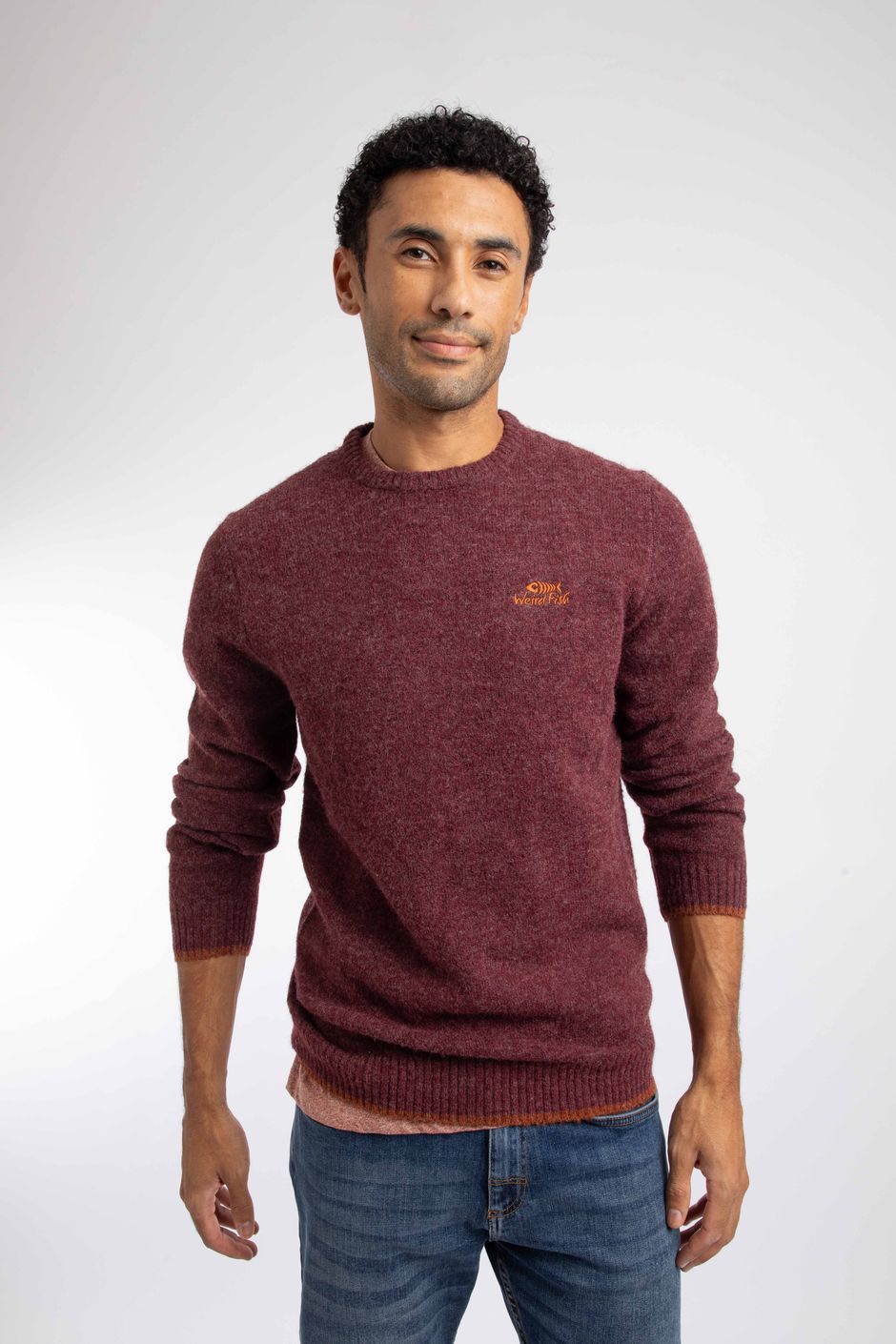 Gorleston Crew Neck Jumper Garnet