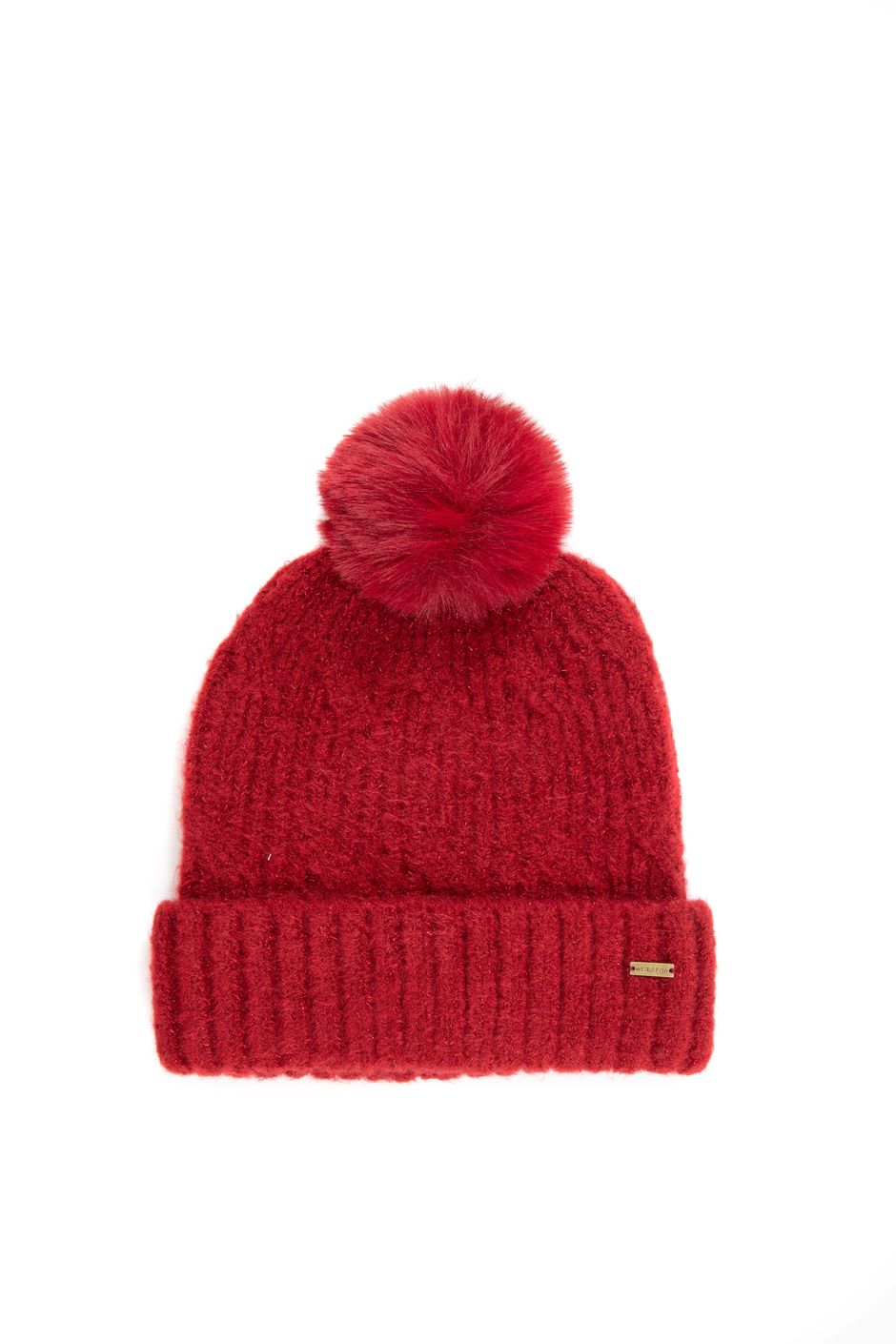 Blagdon Sparkle Bobble Hat Rhubarb